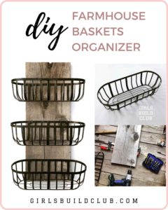 Farmhouse Decor DIY - Wire Baskets Organizer